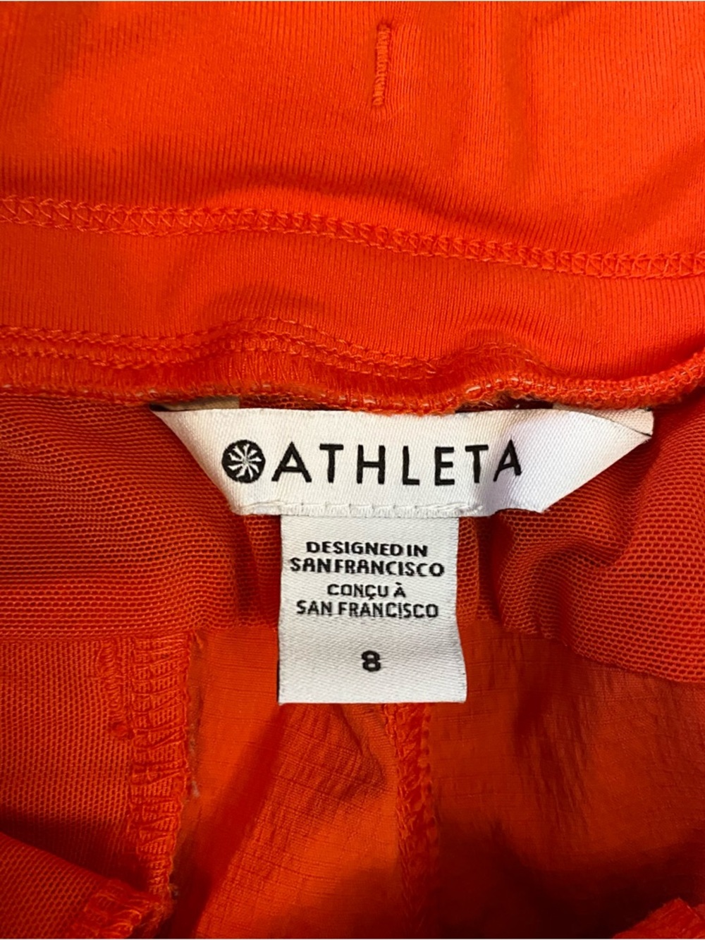 Athleta Trekki North Orange Jogger Womens Size 8 - Picture 5 of 10